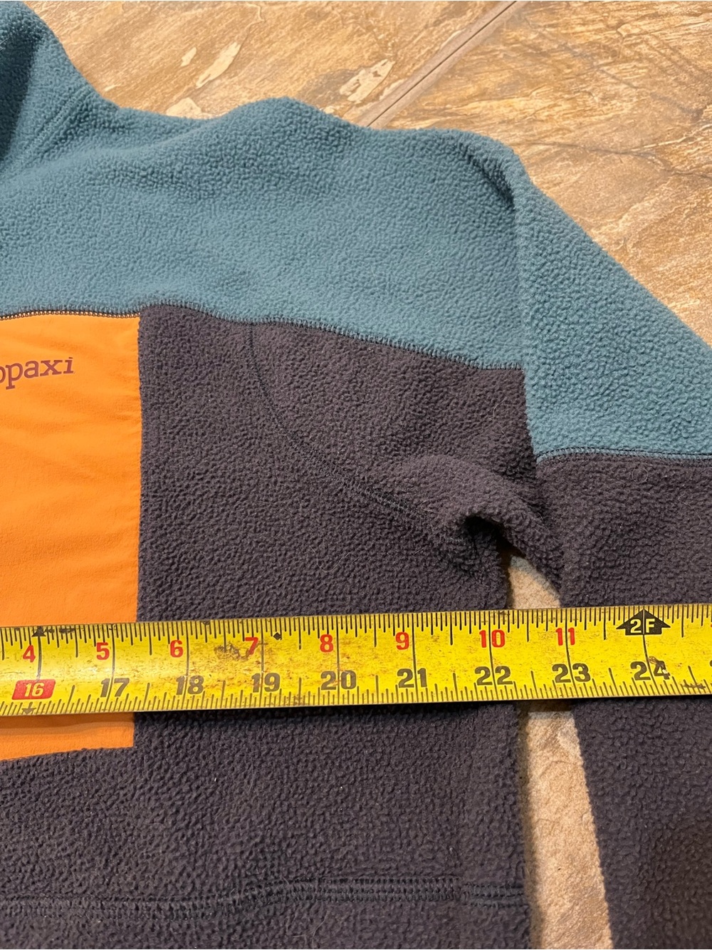 Cotopaxi Abrazo Half Zip Fleece Pullover Jacket Mens Medium Blue Colorblock - Picture 6 of 7